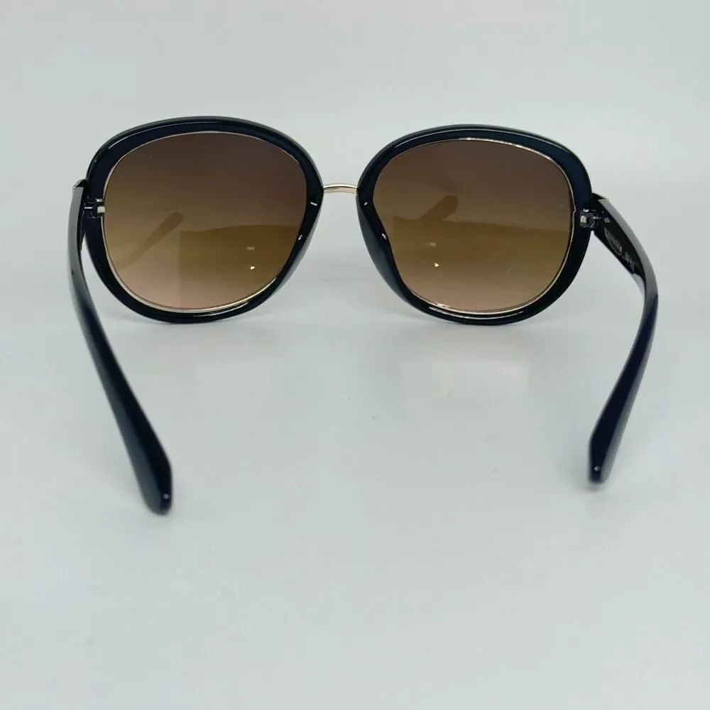 BCBGMAXAZRIA B839 Black Fade Brown Lens Sunglasses Frames H13485‎